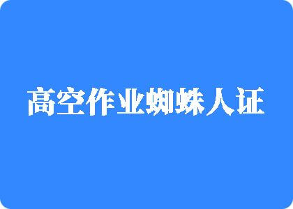 操操操艹艹逼导航高空作业蜘蛛人证